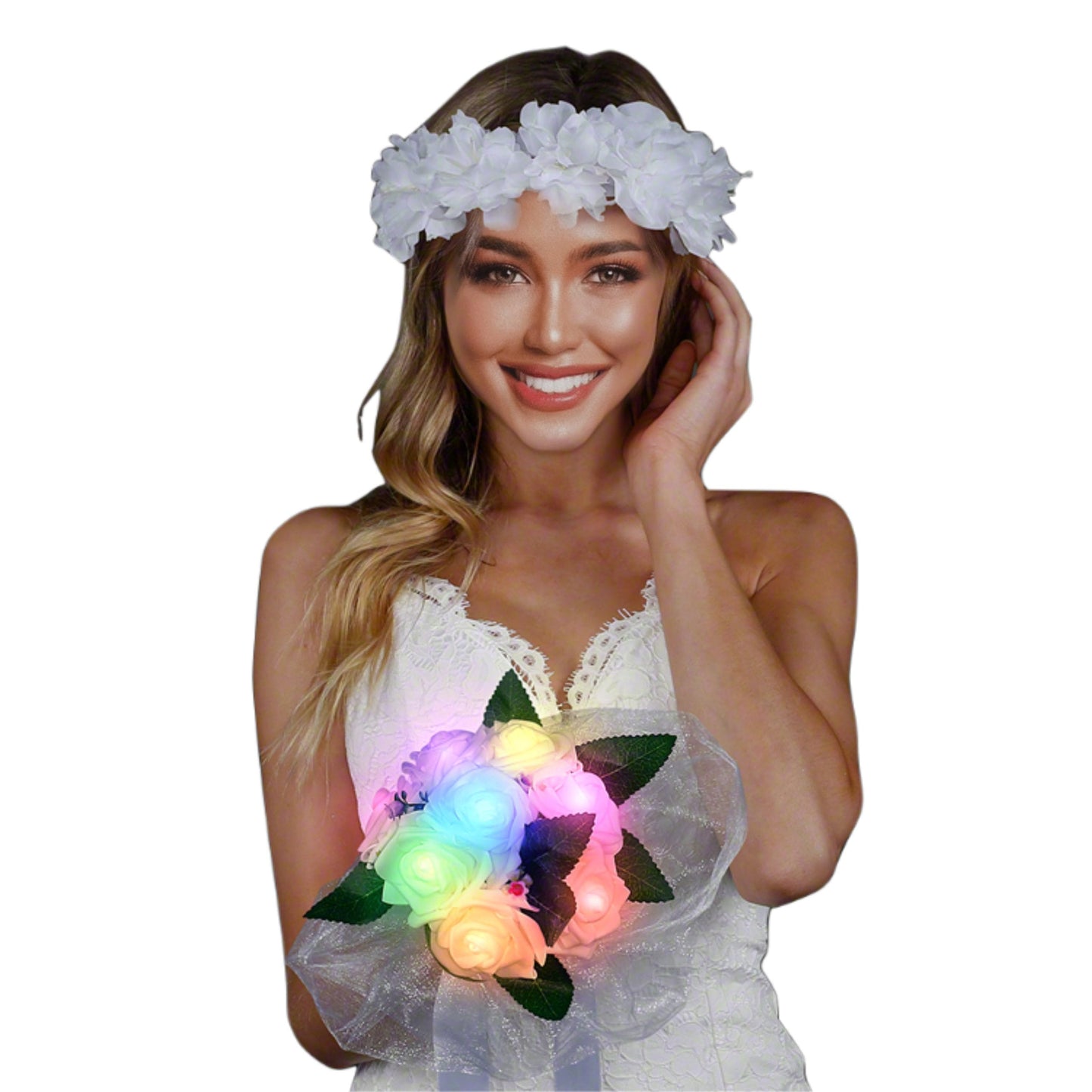 Light Up Flower Bouquet for Wedding-1