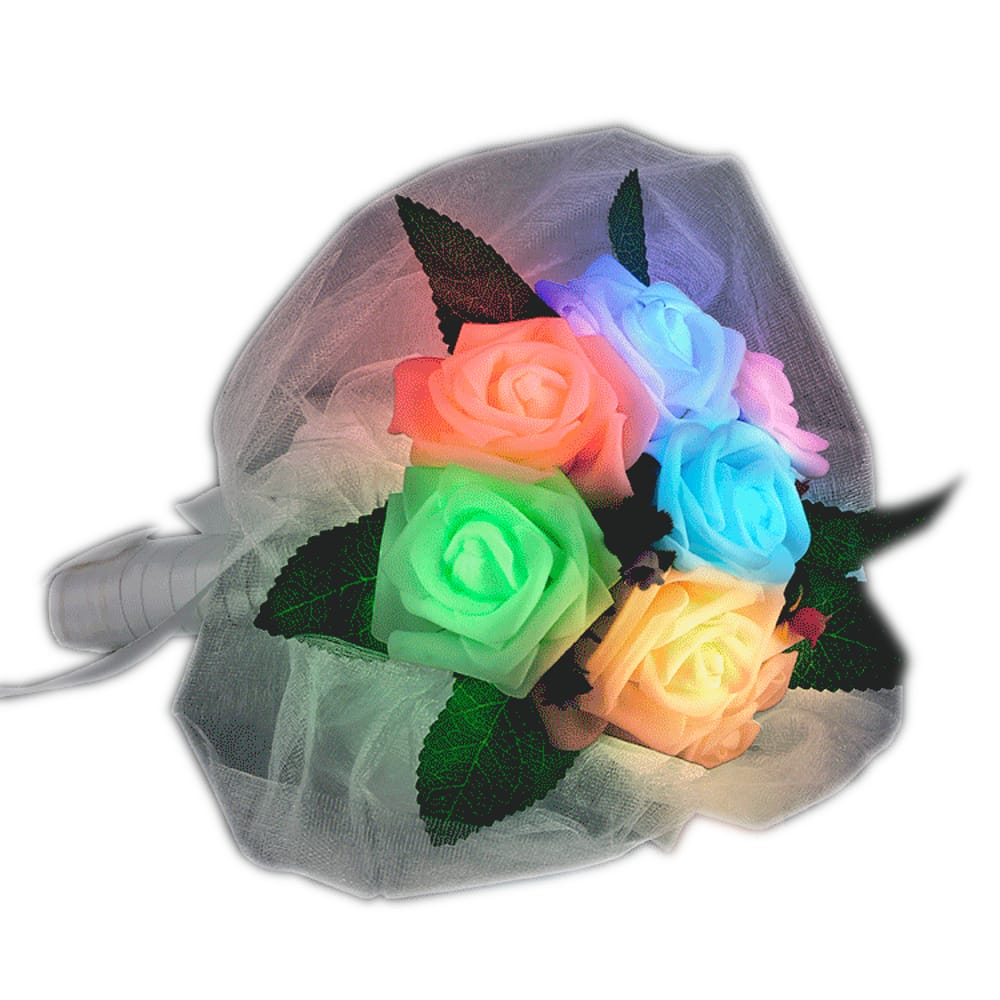 Light Up Flower Bouquet for Wedding-0