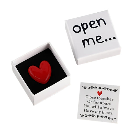 Open Me Surprise Gift Box with Resin Heart-0